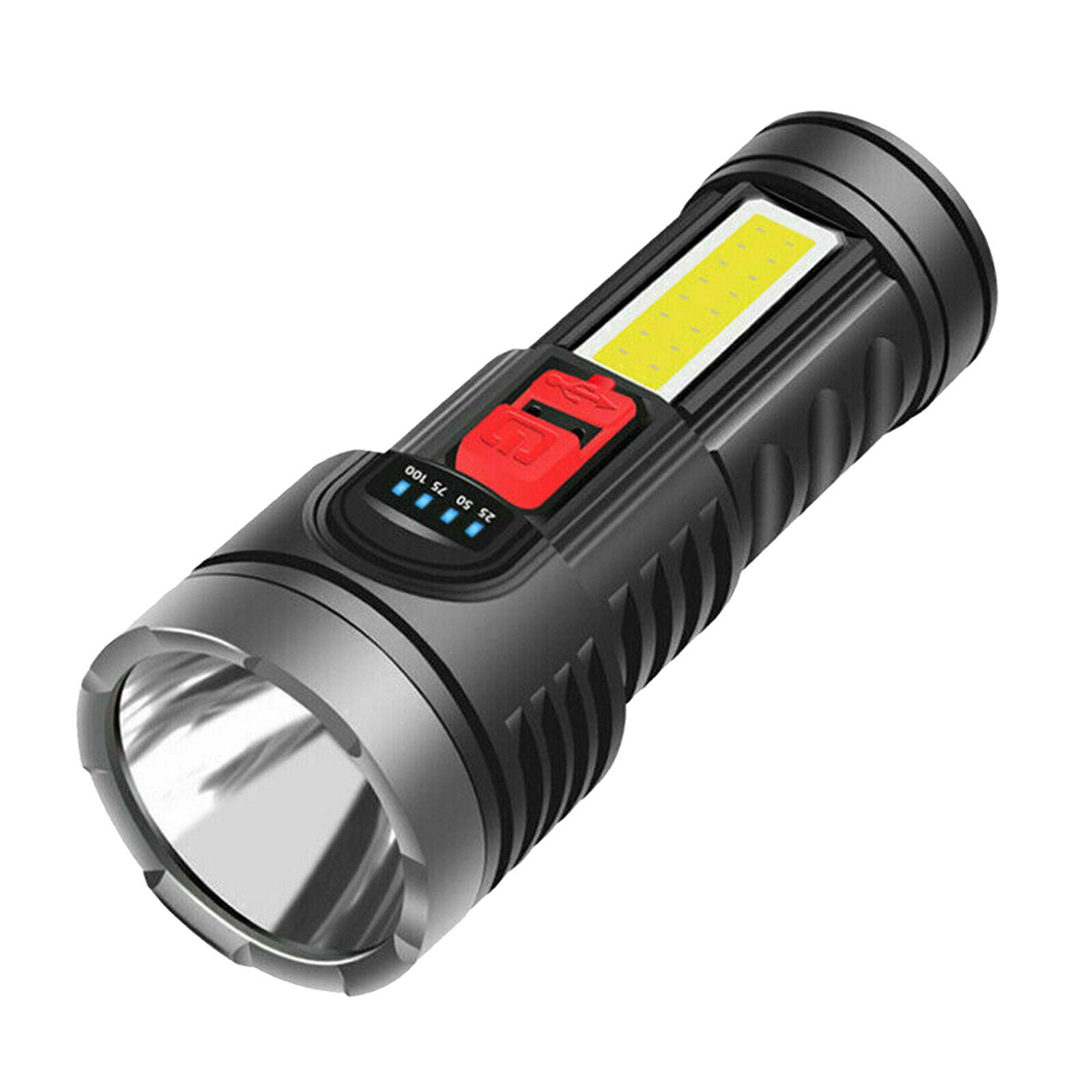 Handheld Waterproof Super Bright LED Torch Flashlight USB Bicycle Lamp Kit