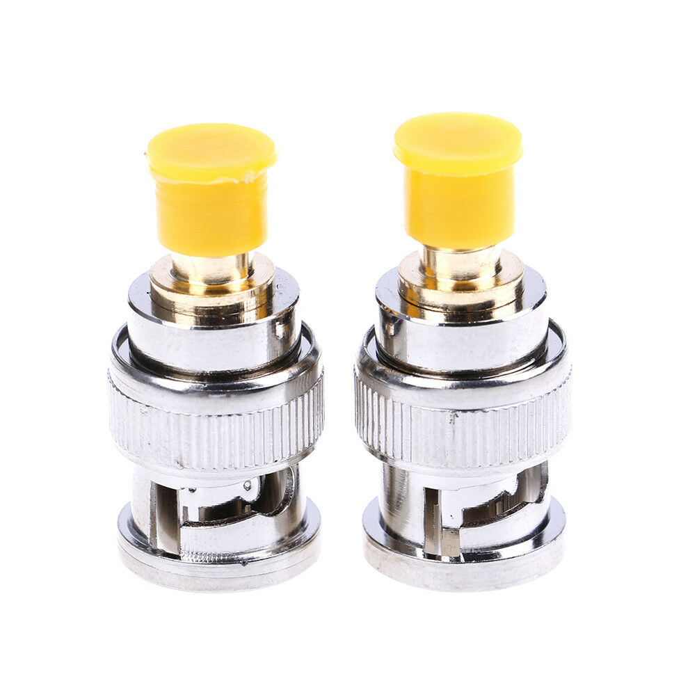 2Pcs BNC male plug to SMA female jack RF adapter connector3CATDD