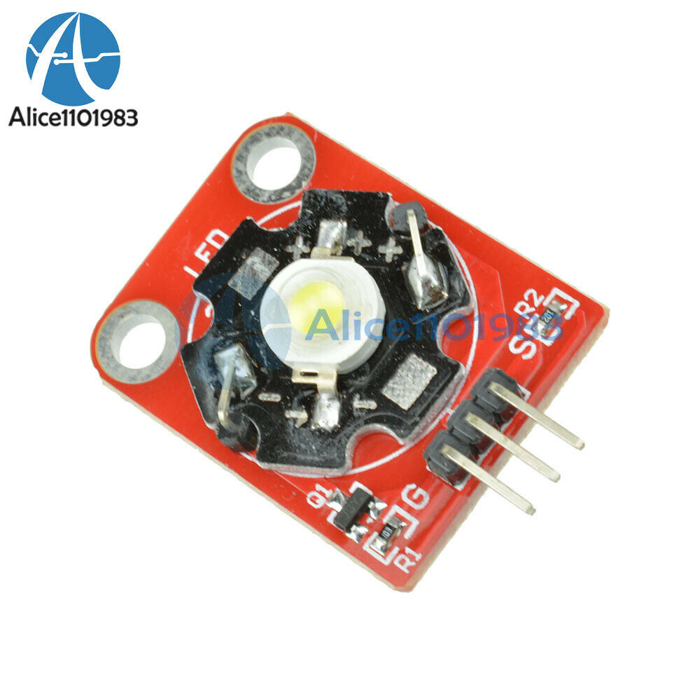 3W High-Power KEYES LED Module with PCB Chassis for Arduino STM32 AVR Module