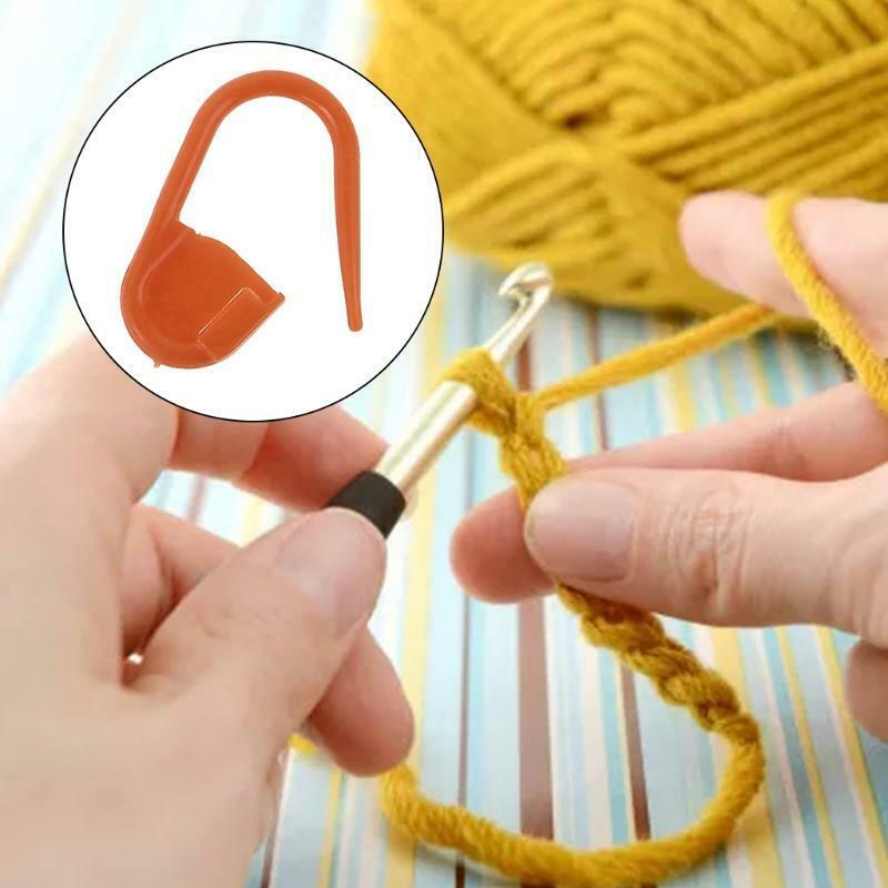 69pcs Knitting Crochet Locking Stitch Markers Needle Protector Counter Gourd Pin