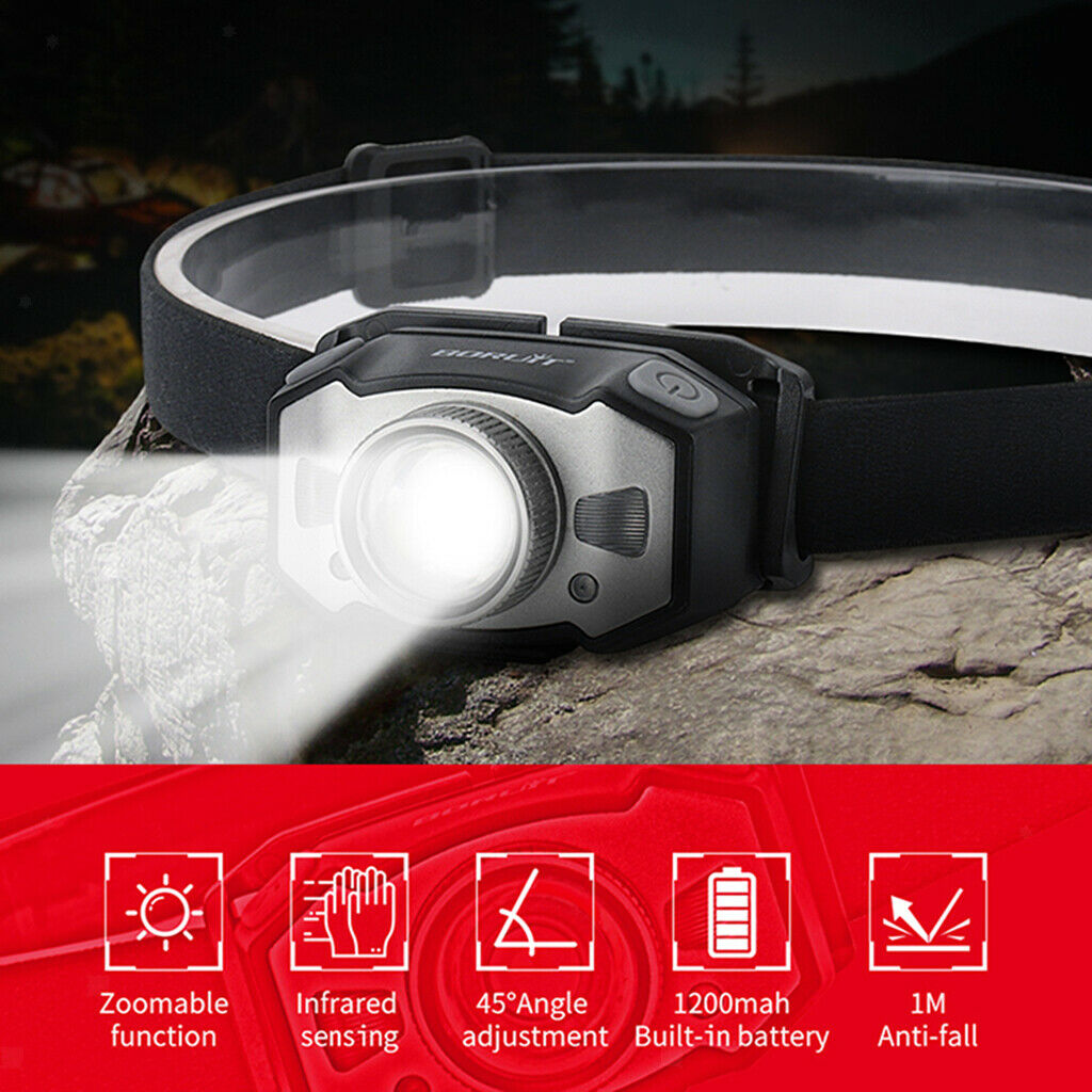 LED ULTRA BRIGHT HEAD TORCH LIGHT LAMP CAMPING HIKING FISHING LIGHTING HEAD BULB