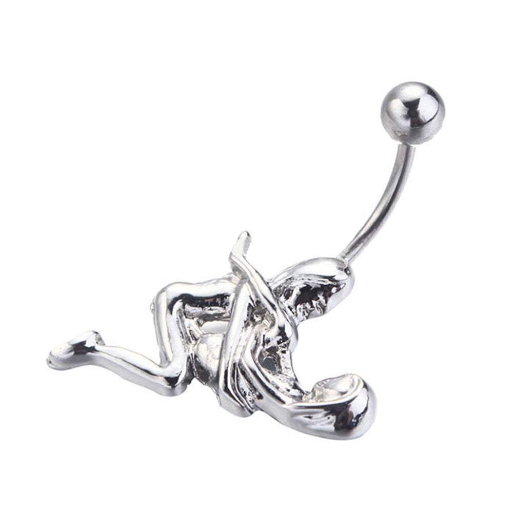 New Vogue Ball Button Barbell Bar Belly Navel Ring Body Piercing For Lover.l8