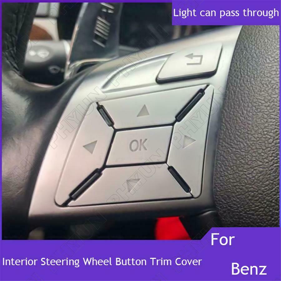 For Mercedes Benz E C G GLA CLS Class Interior Steering Wheel Button Trim Cover