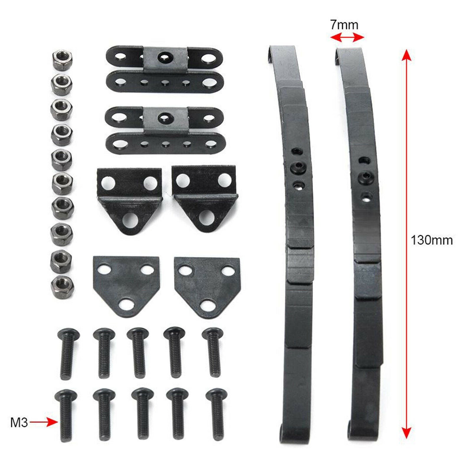 2PCS Leaf Type Spring Suspension Kit Fit for D90 TF2 RC Crawler Car Upgrades