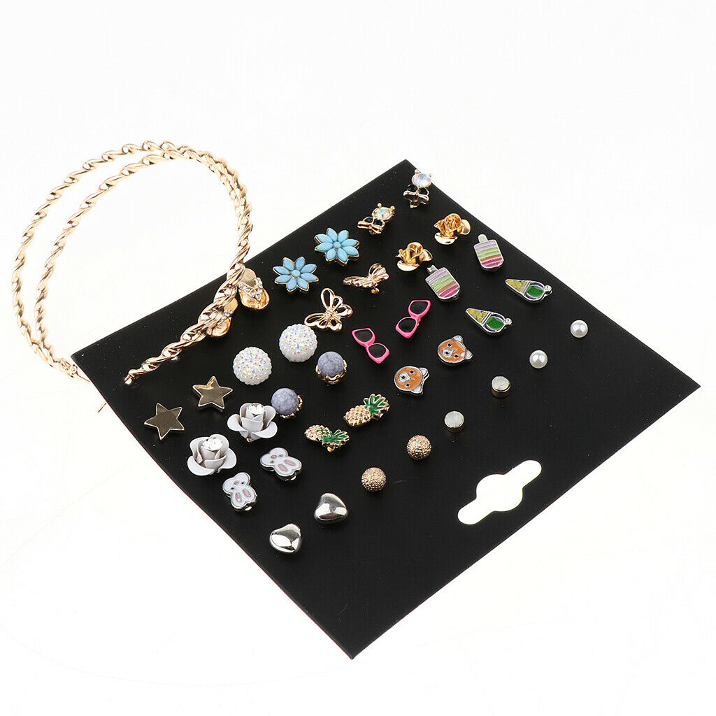 20 Pairs Wholesale Enamel Ear Stud Mixed Style Earrings Set for Women Girl