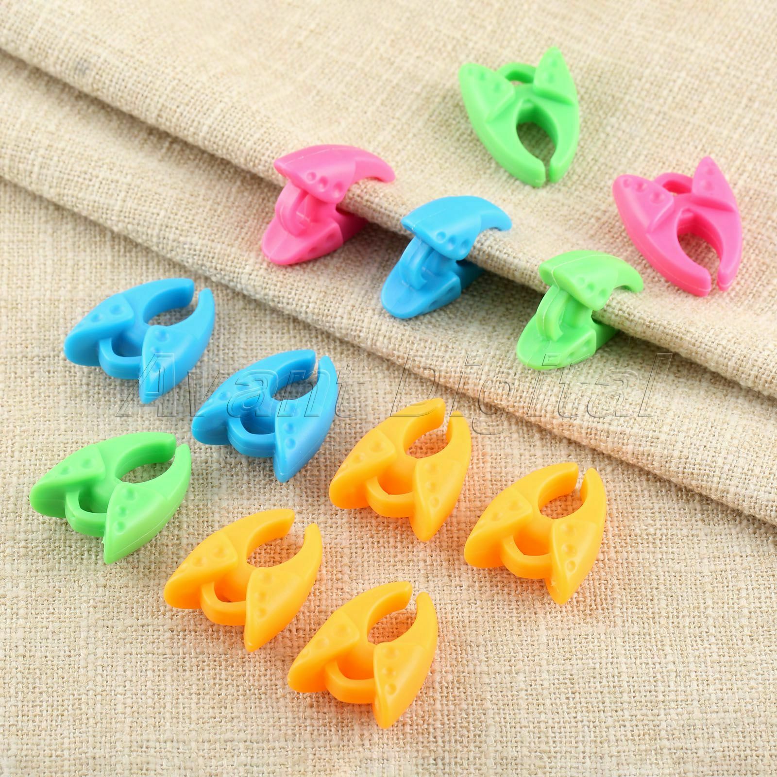 Bobbin Clip Thread Roller Coil Fixed Wrapped Clamp Sewing Tool Silica Gel 12pcs