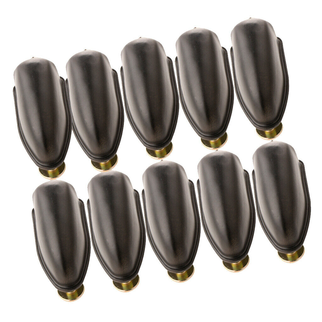 Durable 10Pcs Metal Drum Set Lugs Bass Tom Snare Drum Claw Hooks DIY Black for