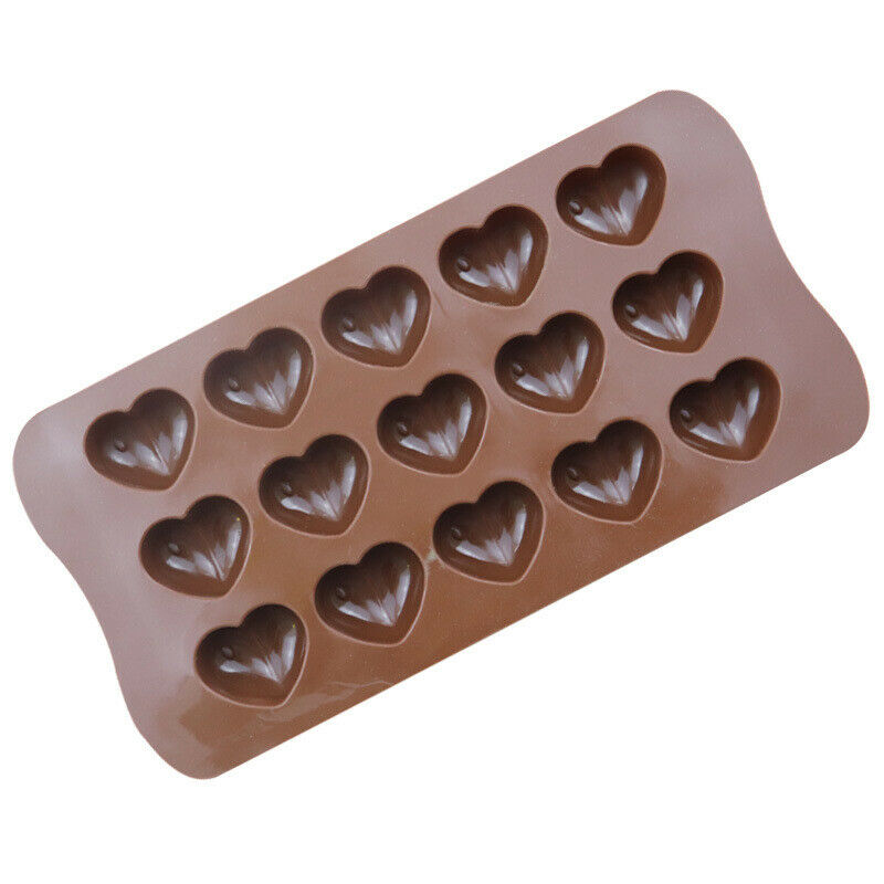 Heart Shaped Silicone Chocolate Fondant Cake Mold Ice Cube Mould Baking T.l8
