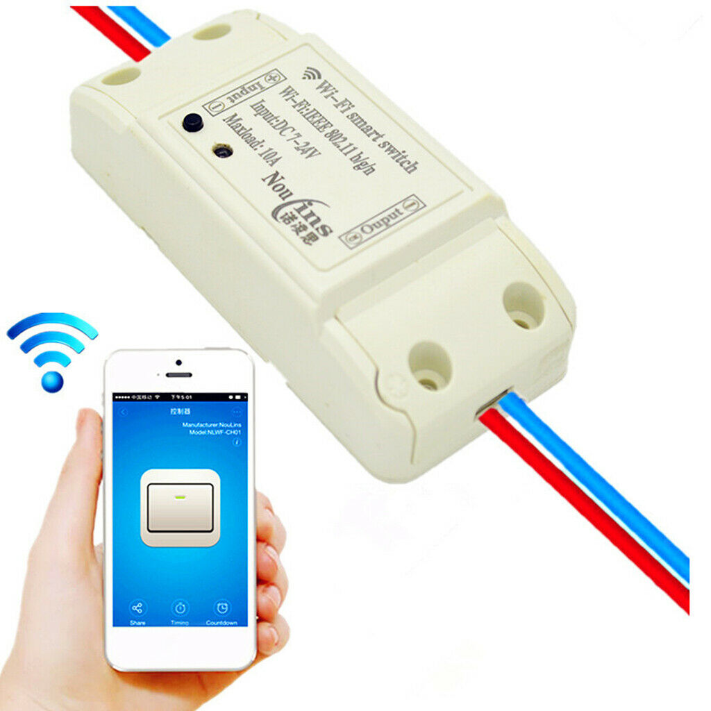 DC12V DIY   Wireless Switch Smart With ABS Shell Mobile APP Socket 10A