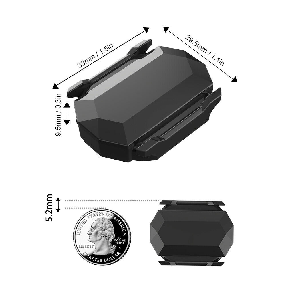 Bike Speed/Cadence Sensor 2-in-1 Sensor Wireless ANT+ BT Bike Speedometer UK TH
