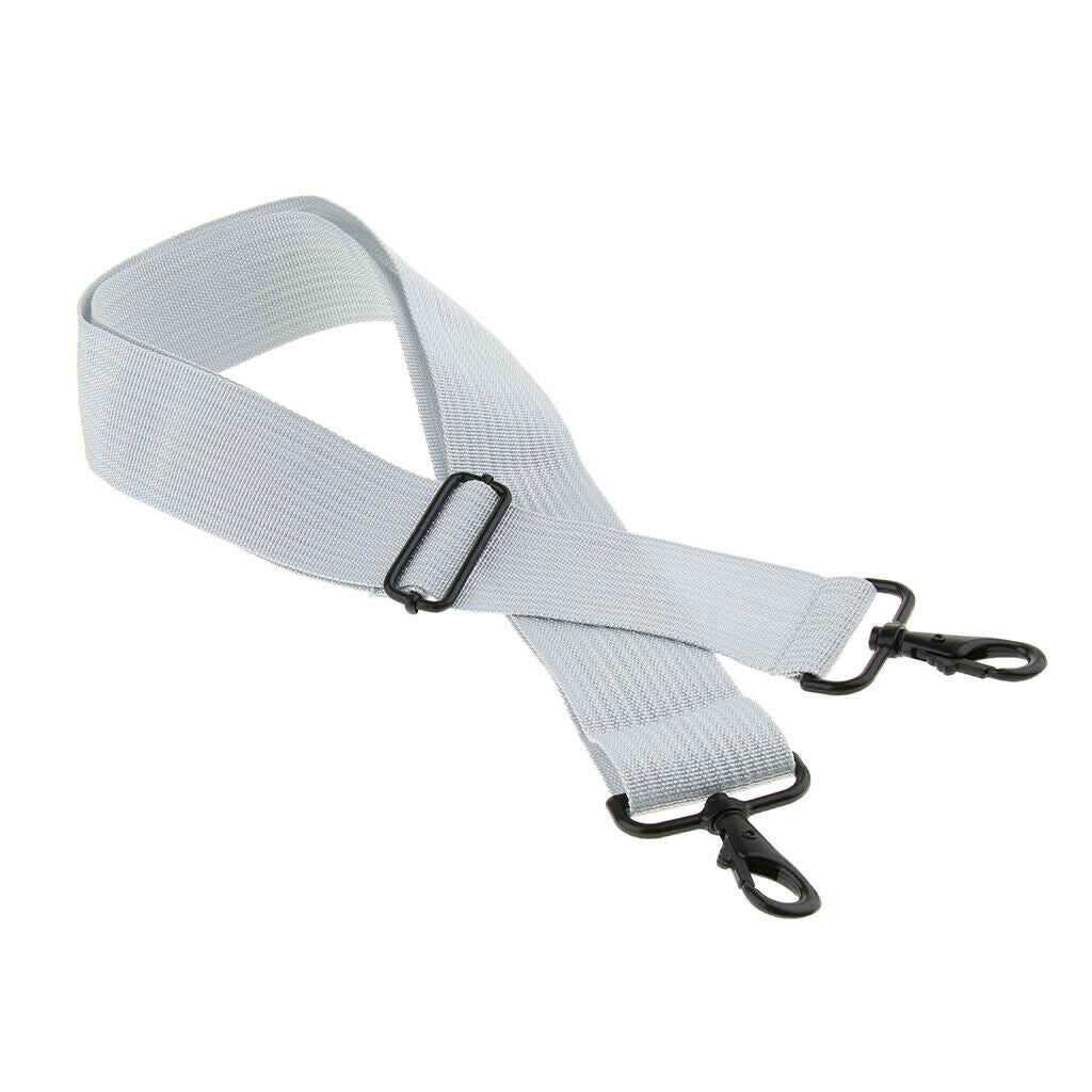 Polyester Marching Snare Drum Shoulder Strap for Drummer, White