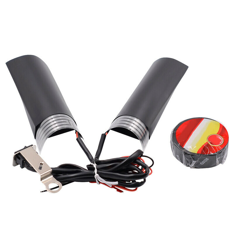 Motorcycle Scooter Bike Hand Grip Pad Handlebar Quick Heater Warm w/Adhesive Tap