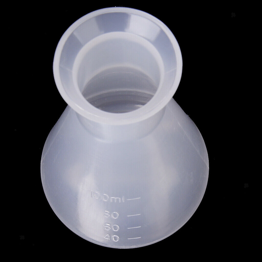 100ml+250ml Graduated Conical Erlenmeyer Flask Container Bottle Lab Measure
