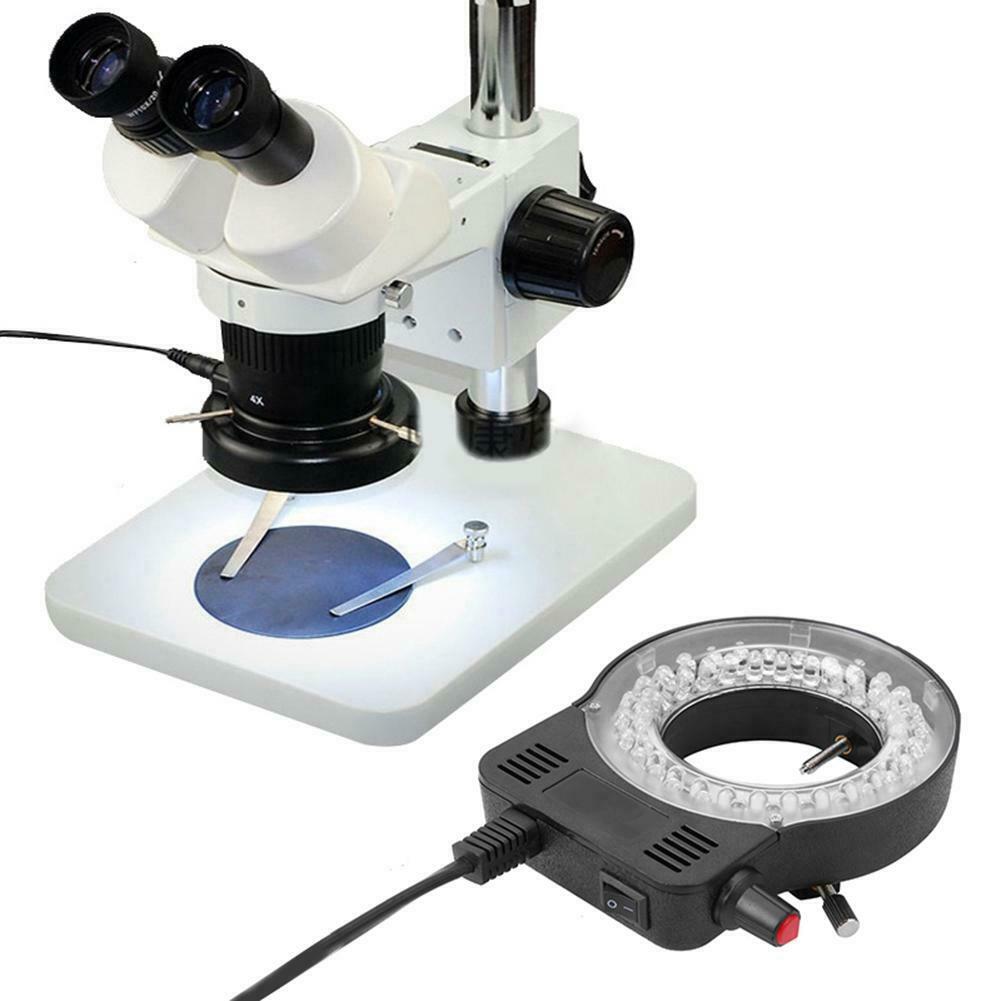 Plastic 56LEDs 60000LM 4.5W Adjustable Microscope LED Ring Light Illuminator