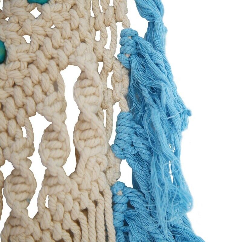Hand Kted Macrame Wall Art Handmade Cotton Bohemian Wall Hanging Tapestry WithI2