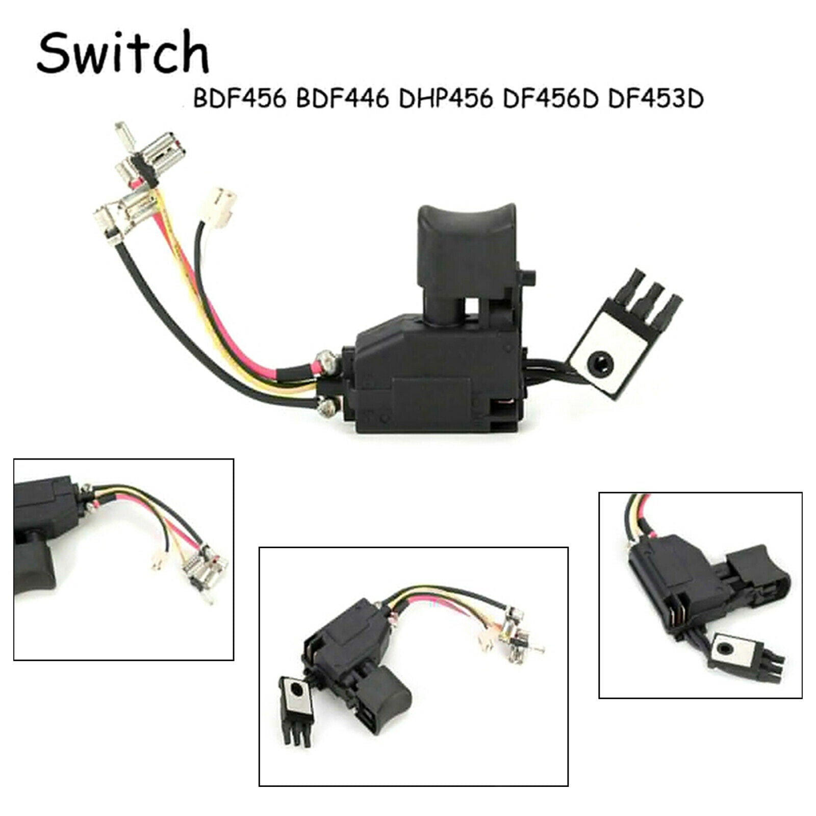 Switch for M-a-kita 6506379 BDF456RFE BDF446Z BHP456 BDF456, High Performance,