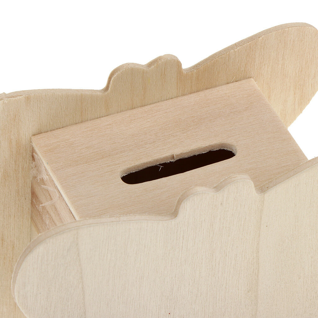 Wooden Butterfly Educational Toys for Kids DIY Personalized Coin Saving Box