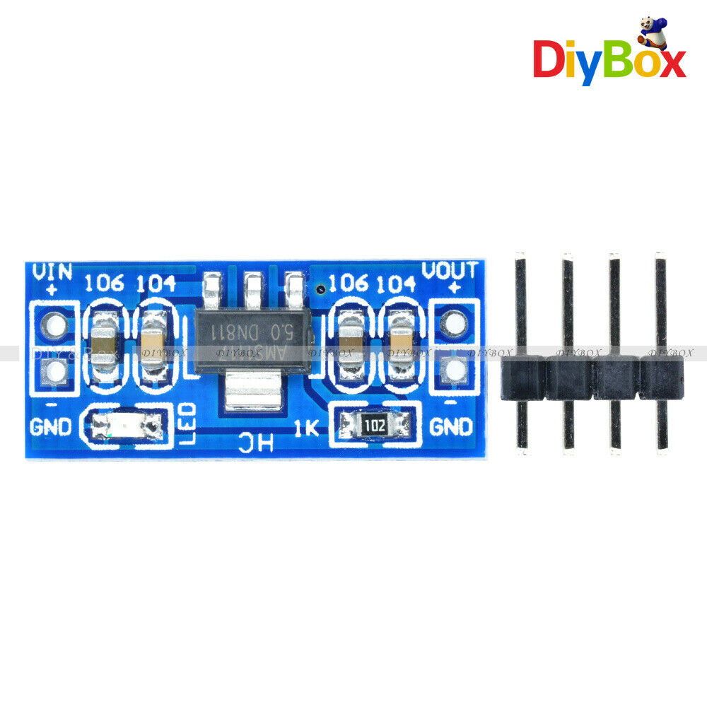 5PCS AMS1117-5.0 6.0V-12V to 5V AMS1117-5.0V Power Supply Module Board