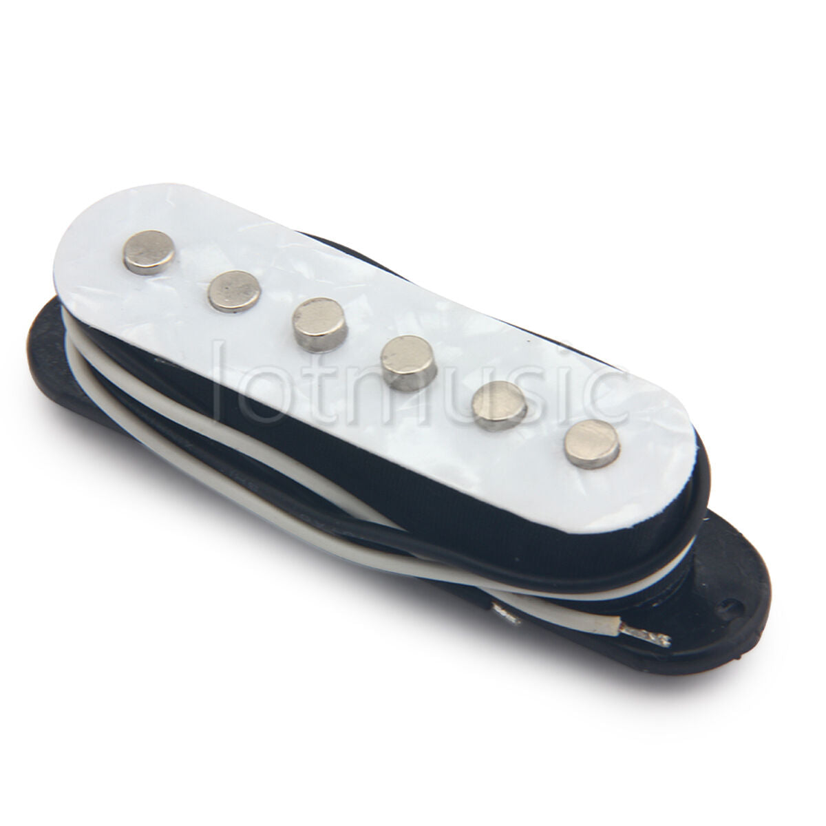 Single Coil Guitar Neck Pickup For Electric Parts White Pearlolid
