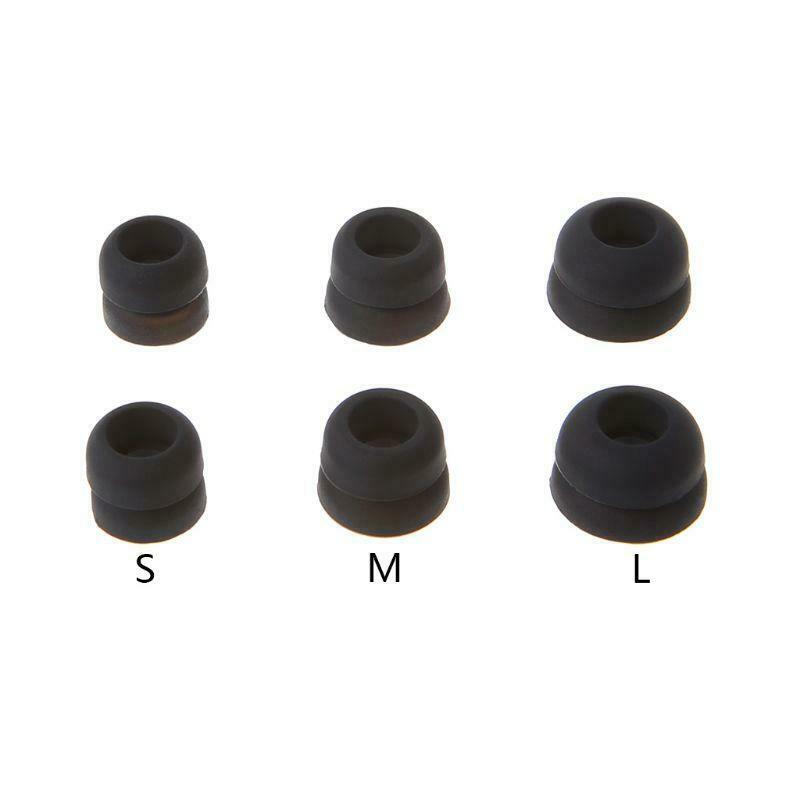 3 Pairs Earphone Tips In Ear Earbuds Case Soft Silicone Ear caps Replacement for