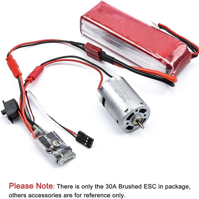 30A ESC Brushed Electric Speed Controller for DIY Mini RC Car or Boat Tank witH7