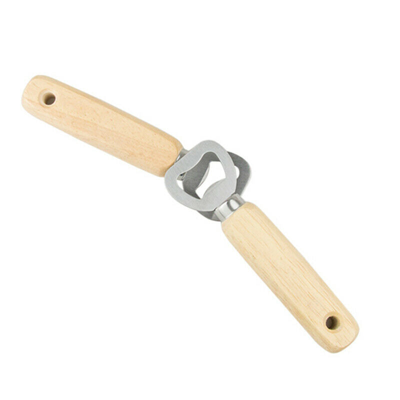 Rubber Wood Hand-held Bottle Opener Wine Beer Glass Bottle Cap Bottle Ope JY Kt