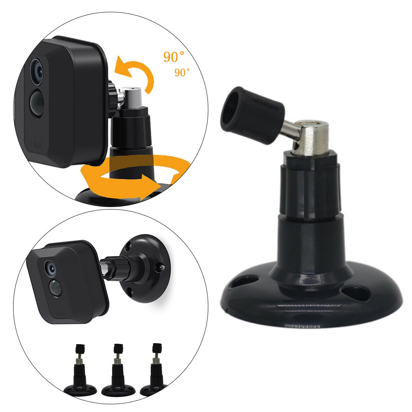 Camera Wall Ceiling Bracket 360° Adjustable for Outdoors Weather Proof