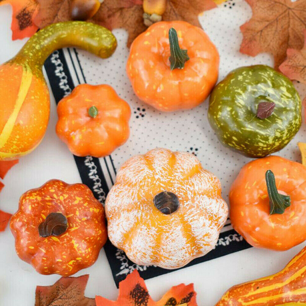 Artificial Pumpkin Harvest Autumn Fall Door Wall Wreath Banquet Halloween Decor