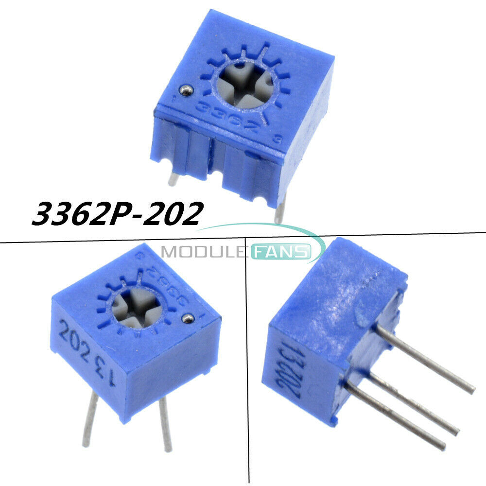 10PCS 3362P-202 3362P 2K ohm High Precision Variable Resistor Potentiometer