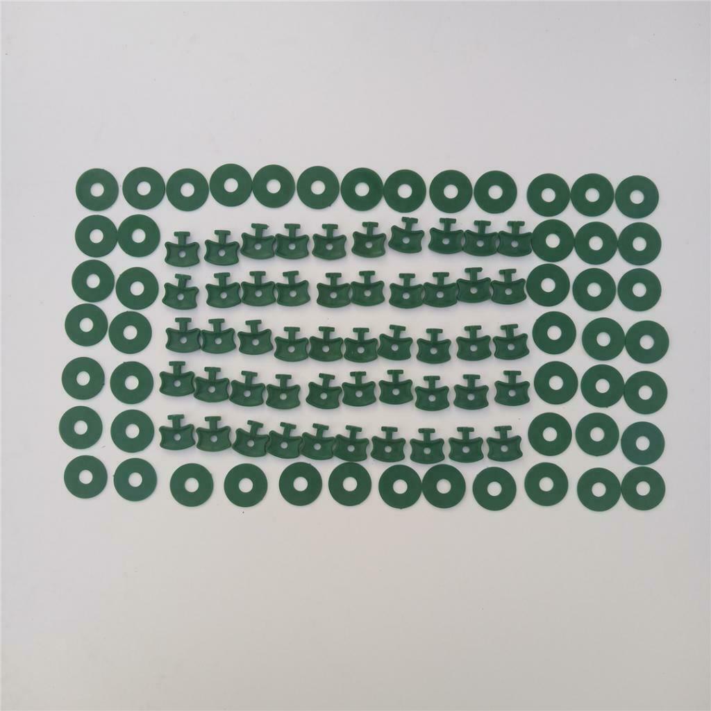 50Pcs/Set Greenhouse Twist Clips Washers Set Shading Fixing Clips w/ Washers
