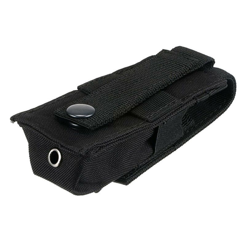 Durable Nylon Black Flashlight Molle Pouch Holster Holder Pocket Climbing