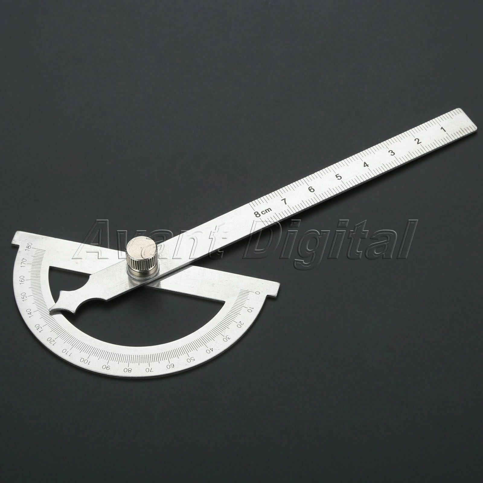 Stainless Steel Protractor Ruler 180 Degrees Angle Finder Measure Tool 80 *120mm