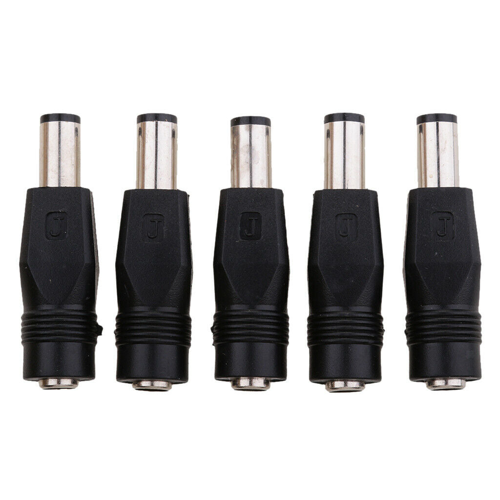 5 Pcs. DC Power Supply 7.4x5.0mm Male to 5.5x2.1mm Female Adapter for Laptop