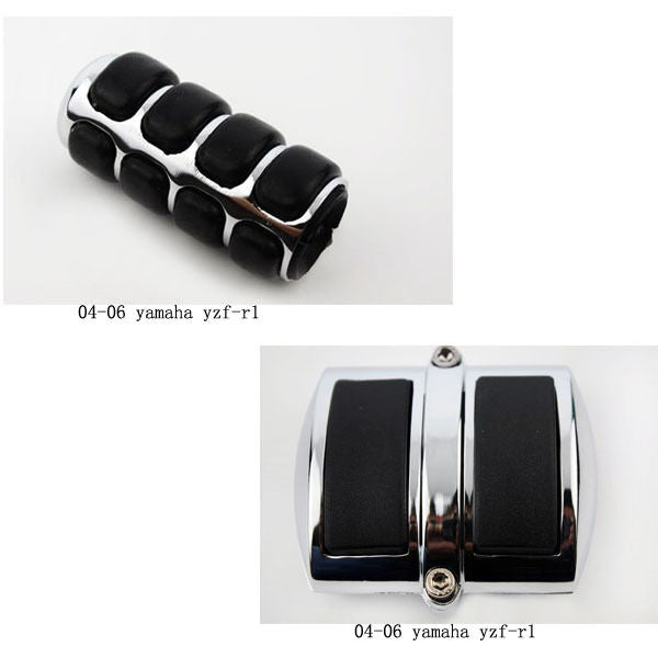 Chrome Gear Shift Brake Pedal Cover for Yamaha V-Star 650 Classic 950 1100 1300