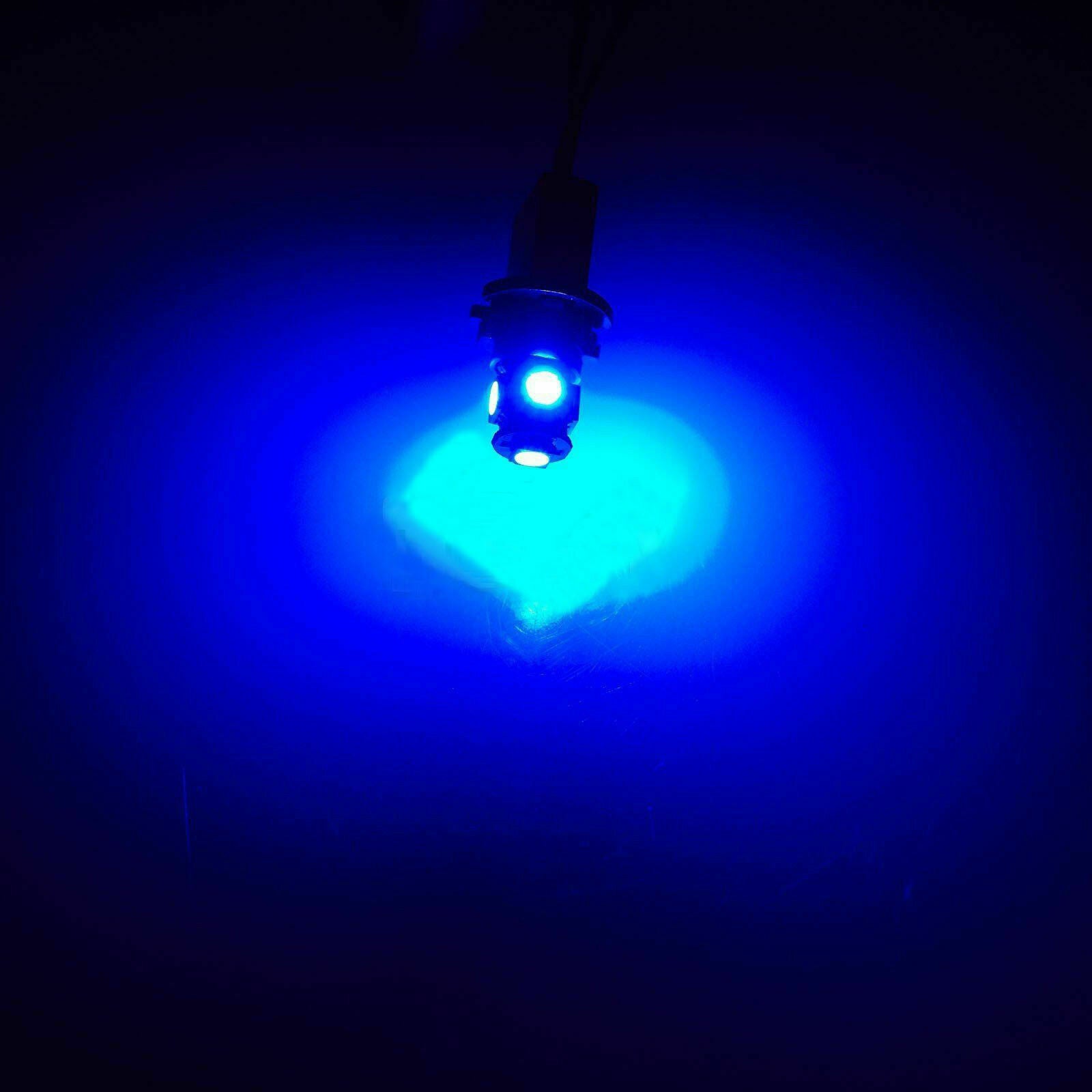 20x Ultra Blue T10 LED Bulbs Car Interior License Light 2825 192 194 5050 5 SMD