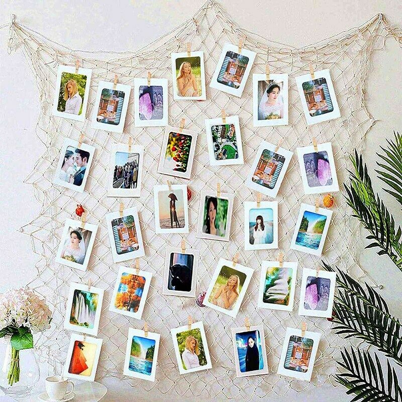 Fish Net for Home Photo e Wall Decorative Mediterranean Style for Nautical PI1Q1