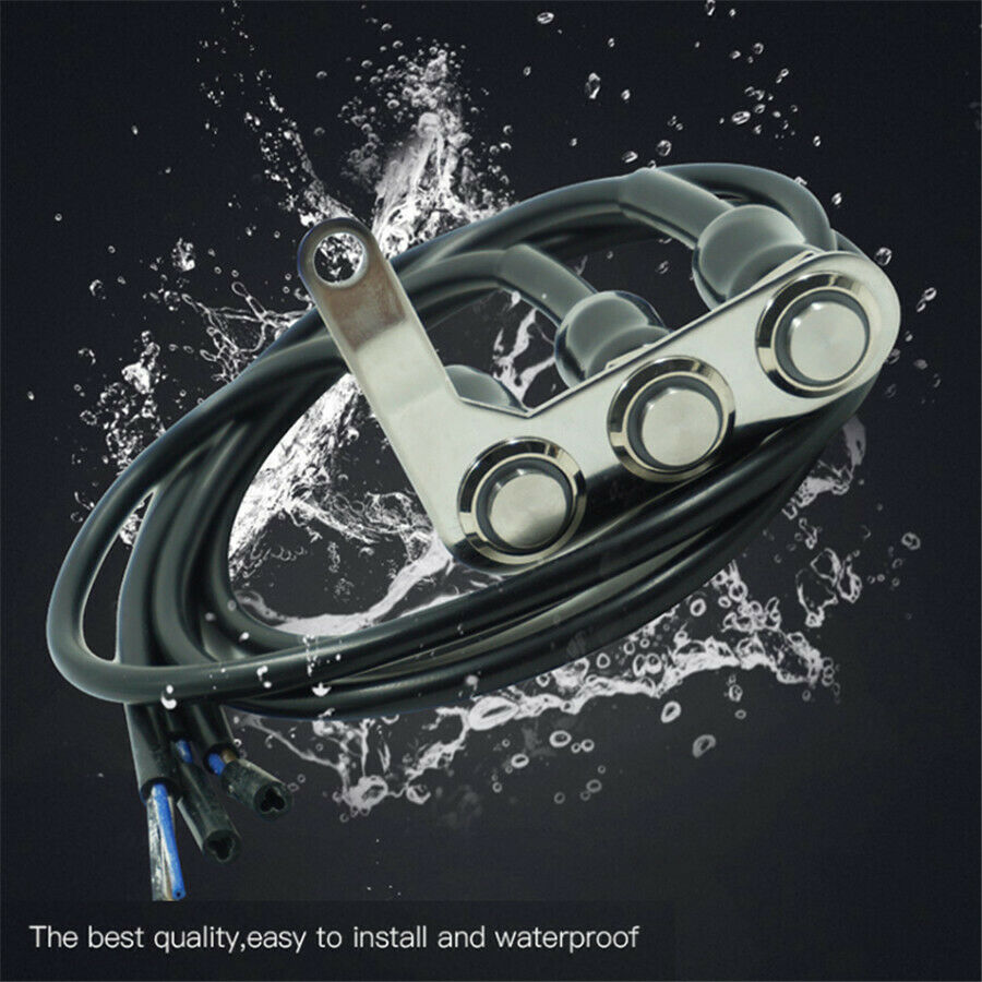 Left Side Motorcycle Switch with LED Aperture Self-locking +Instantaneous Switch