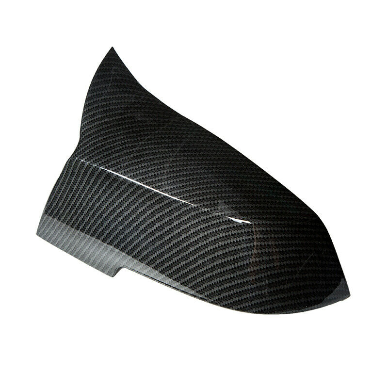 Pair Carbon Fiber Side Mirror Covers Caps FIT BMW 335i 430i 440i M235i xDrive M2