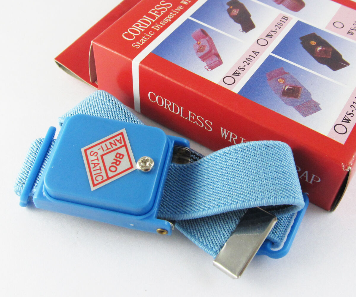 10pcs Anti Static Antistatic ESD Wrist Strap Cordless Wireless Wrist Strap Blue