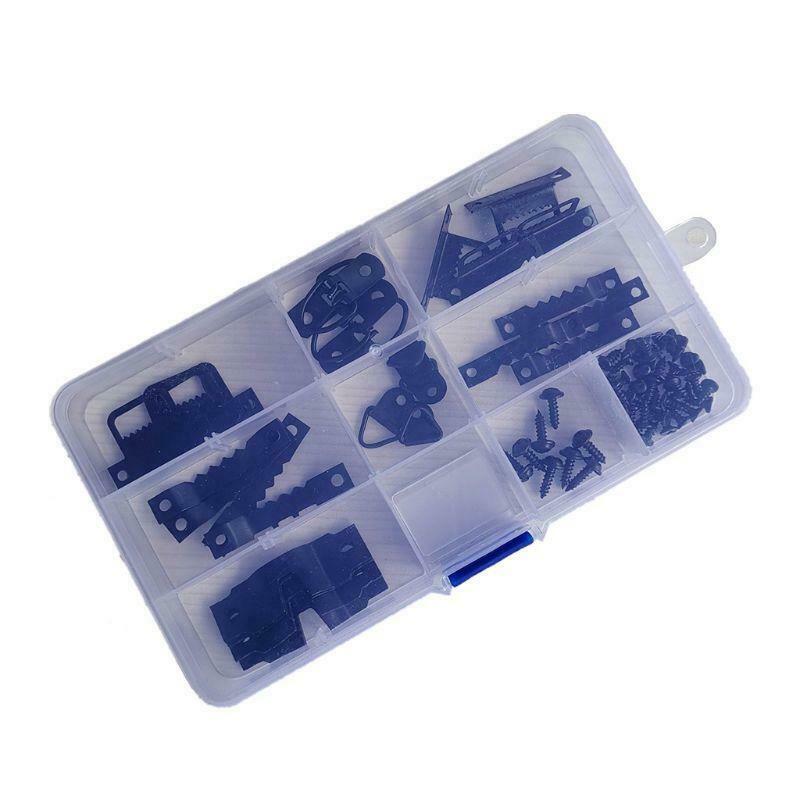 76pcs/set Photo Picture Frame Hanging Kit Heavy Duty Serrated Hanger Hardware