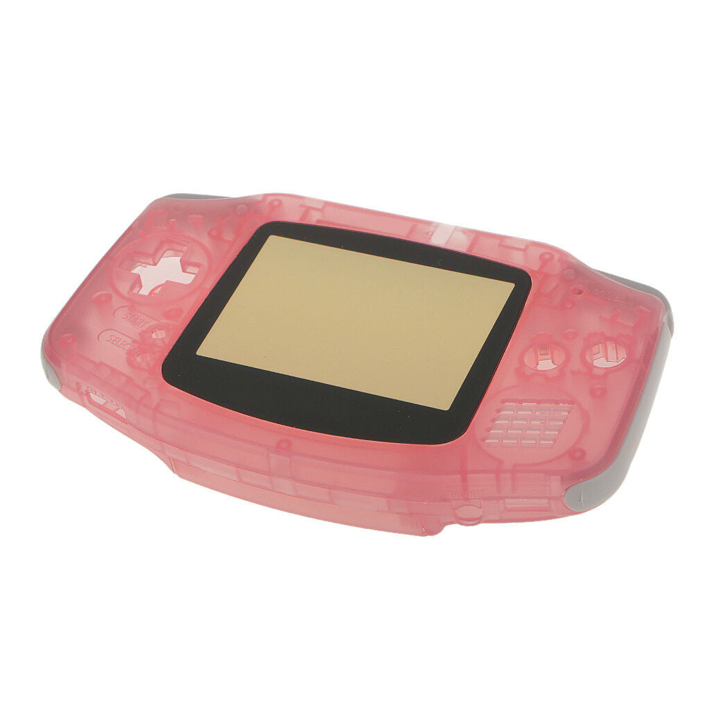 Clear Pink Casing (Case/Shell/Housing) Kit For   Game Boy Advance GBA