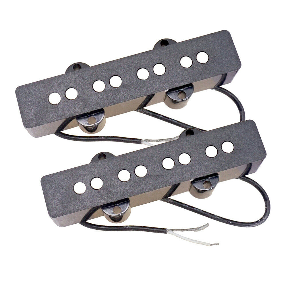 Lovoski 2 Pieces Black Open  Pickup for 4 Strings Jazz Bass