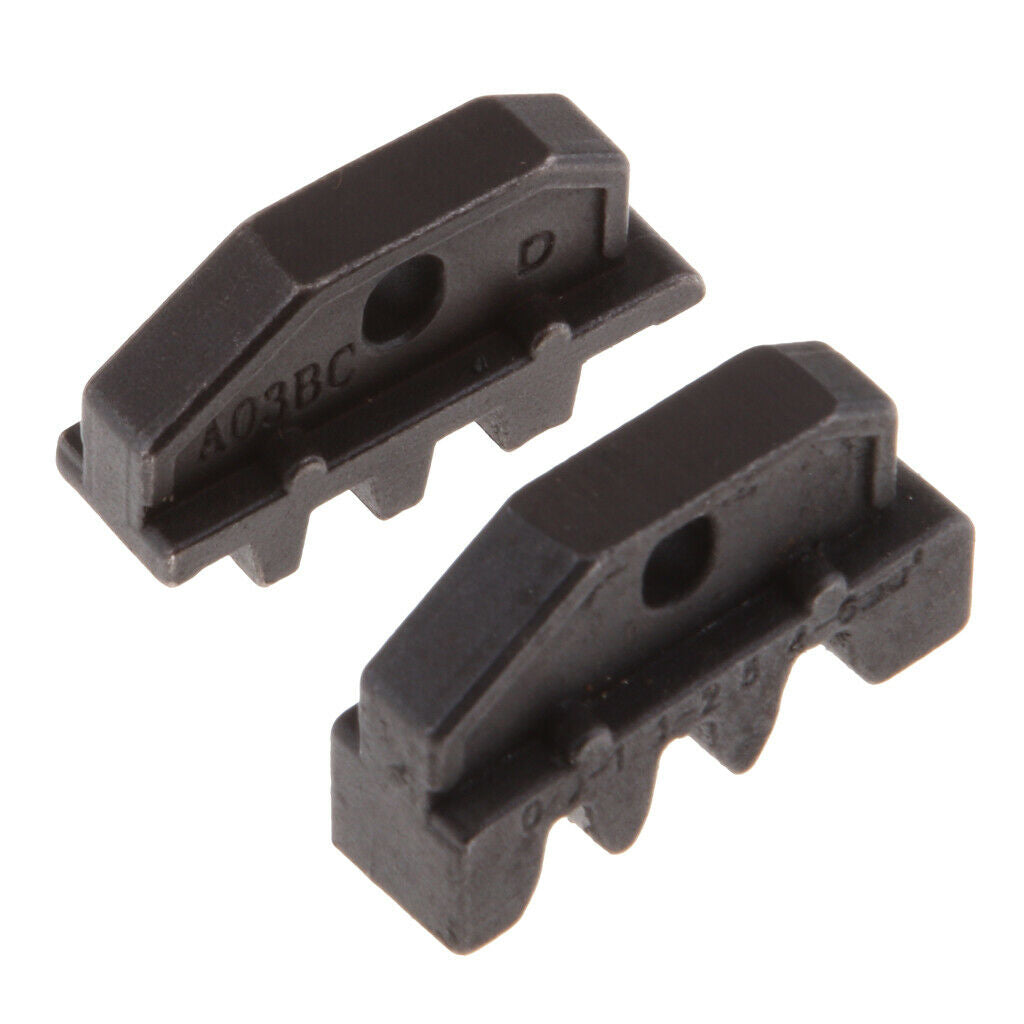 2pcs Interchangeable Die Set, Terminal Connectors, Crimper Die Kit, High Speed