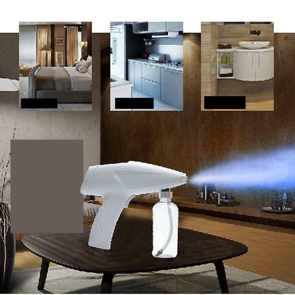 Electric Blue Light Nano Mist Spray Gun Disinfectant Sprayer Rechargeable