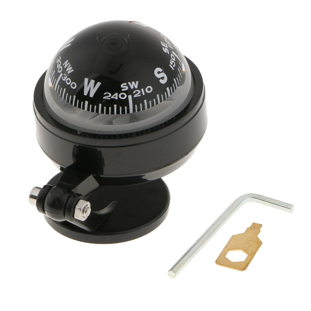 Navigation Direction Pointing Ball with Magnetic Declination Adjustment