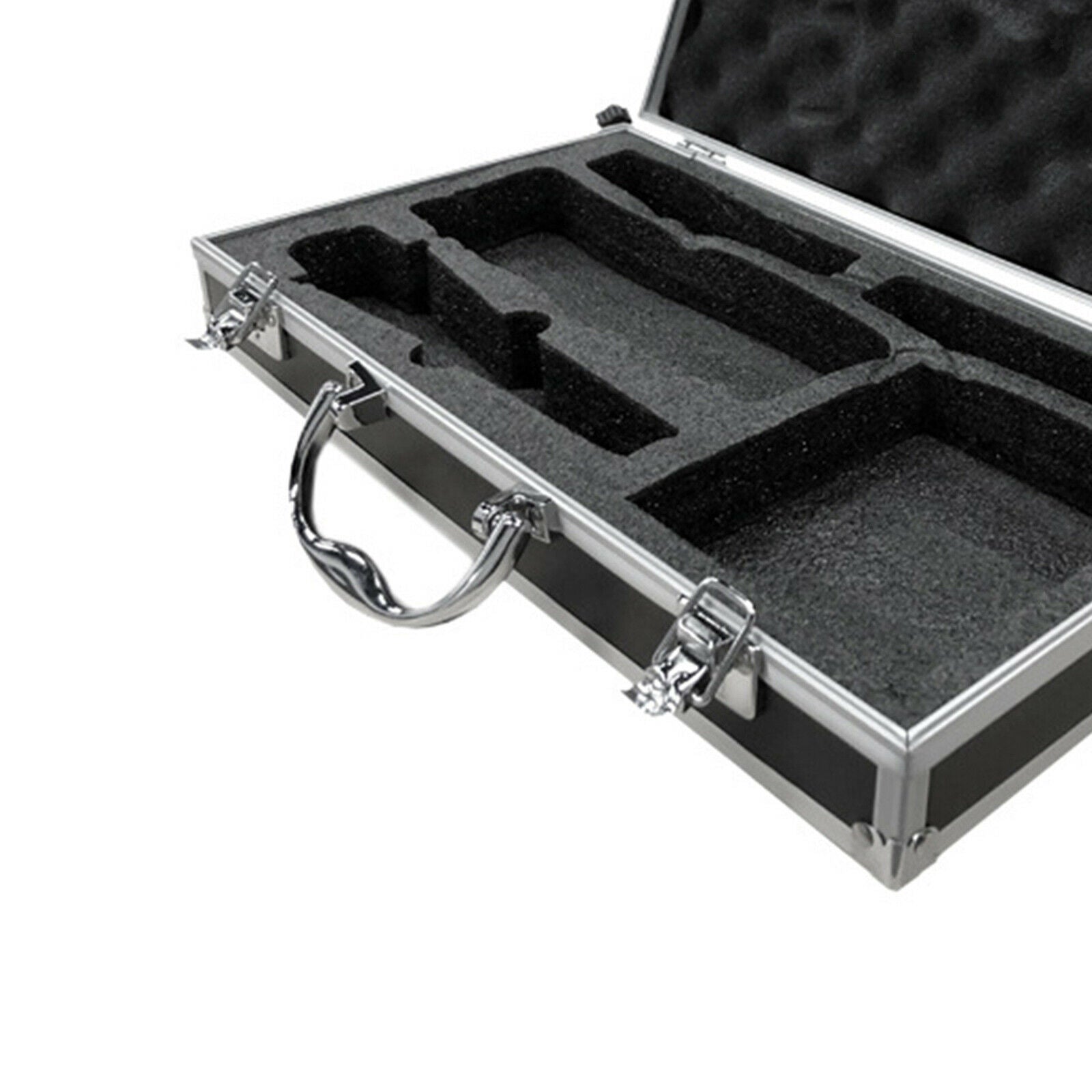 Portable Microphone Carrying Case Hard Shell Impact Resistant with Sponge
