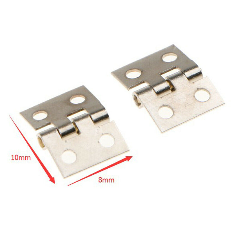 48Pcs Jewelry Window Cabinet Hinge Mini Small Chest Hinges With Screws