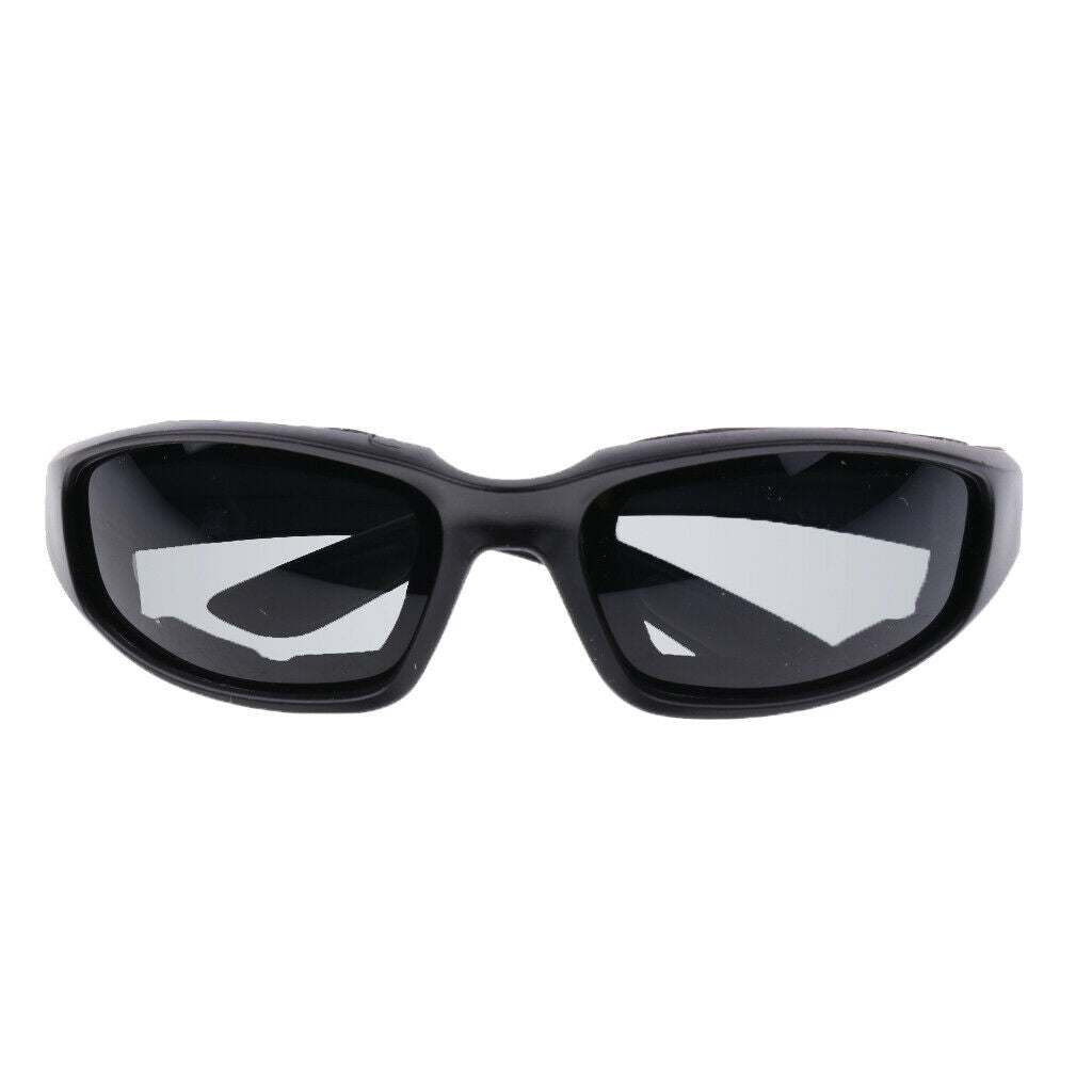 3 pieces of padded foam wind resistant motorcycle sunglasses