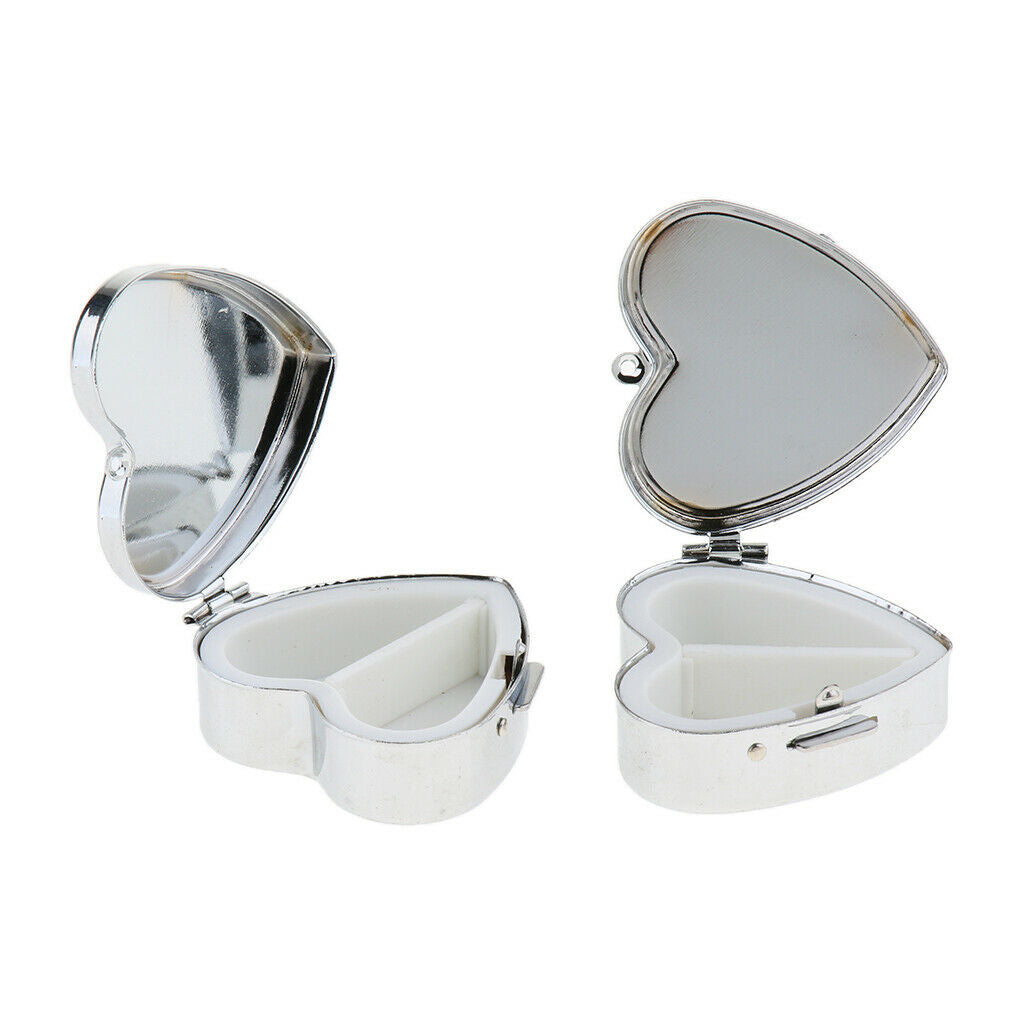 Lots 4 2/3 Slots Travel Pill Box Holder jewelry Beads Organizer for Purse