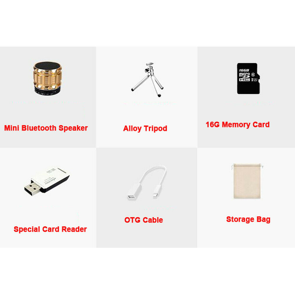 Micro Projector Mini Portable Wifi Wireless Projector HD 1080p Smart Theater
